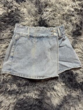 SHEIN Denim Mini Skort